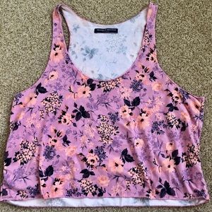 Brandy Melville Cropped Floral Tank